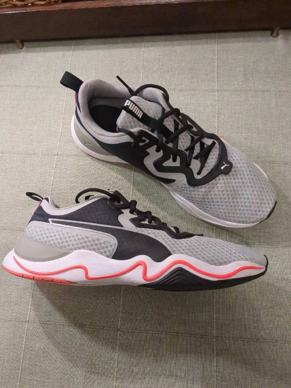 PUMA-Zone XT 'High Rise Lava Blast' Training Shoes/ Black/Grey - Size 11